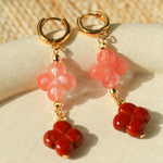 Clover Gemstone Drop Earrings - floysun