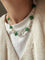 Clover Gemstone & Pearl Necklace - floysun
