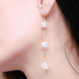 COCOKIM Blossom Series Triple Cluster Floral Earrings - floysun