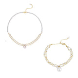 COCOKIM Embellished Series Double Layered Pendant Mix Necklace - floysun
