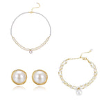 COCOKIM Embellished Series Double Layered Pendant Mix Necklace - floysun