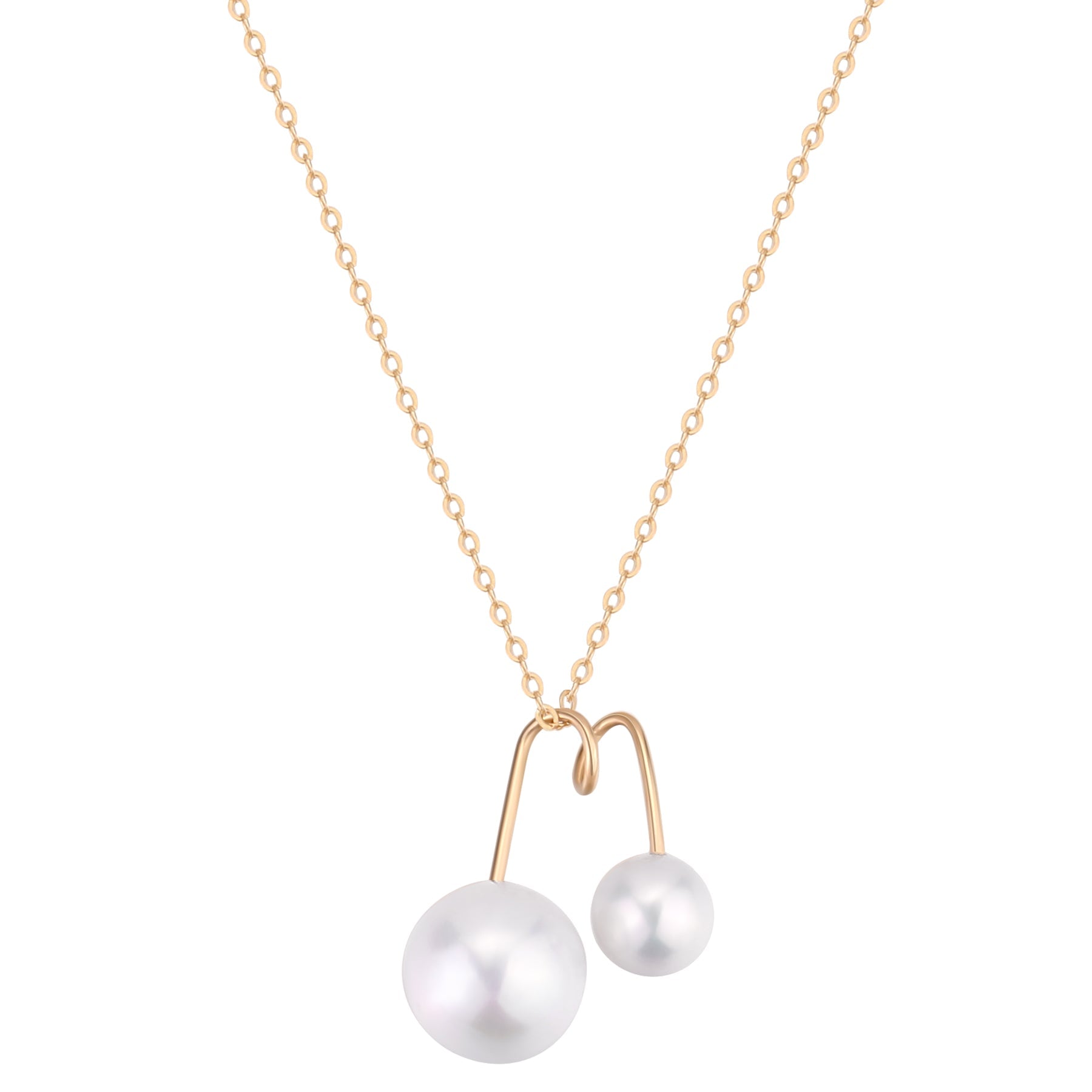 COCOKIM Embellished Series Double Pearl Mom Necklace - floysun