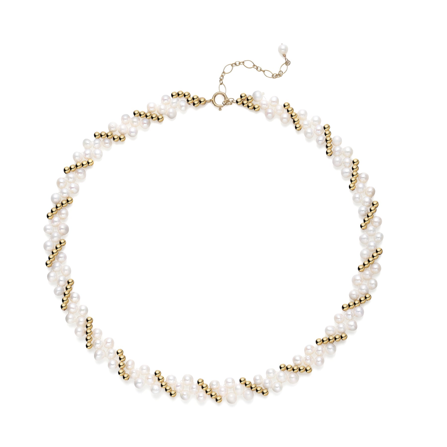 COCOKIM Embellished Series Gold Bead Accent Choker Necklace - floysun
