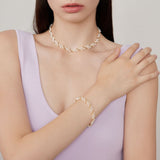 COCOKIM Embellished Series Interlocking Gold Bead Bracelet - floysun