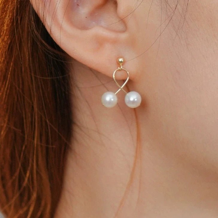 COCOKIM Embellished Series Mini Cherry Stud Earrings - floysun