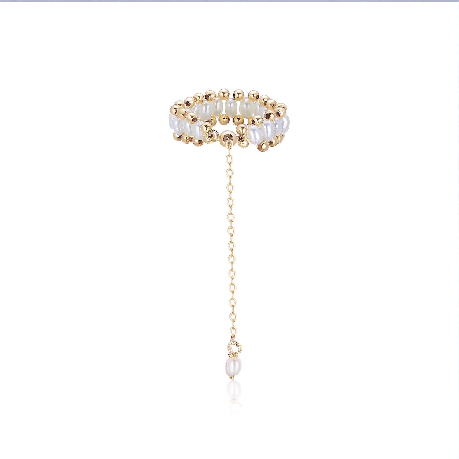 COCOKIM Starlight Series Gold Accent Soft Chain Ring - floysun