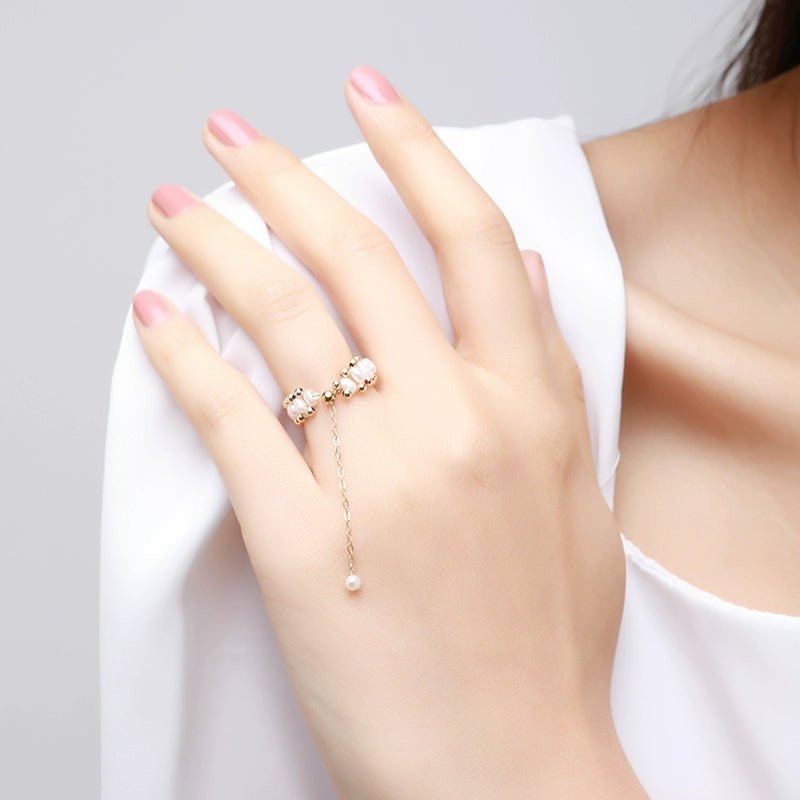 COCOKIM Starlight Series Gold Accent Soft Chain Ring - floysun