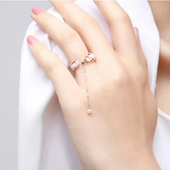 COCOKIM Starlight Series Gold Accent Soft Chain Ring - floysun