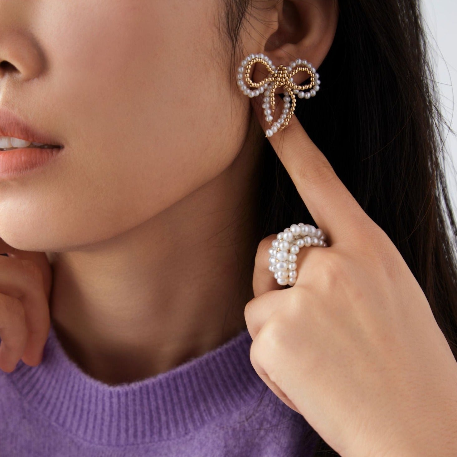 COCOKIM Starry Series Multi-Layered Gold Bead Ring - floysun