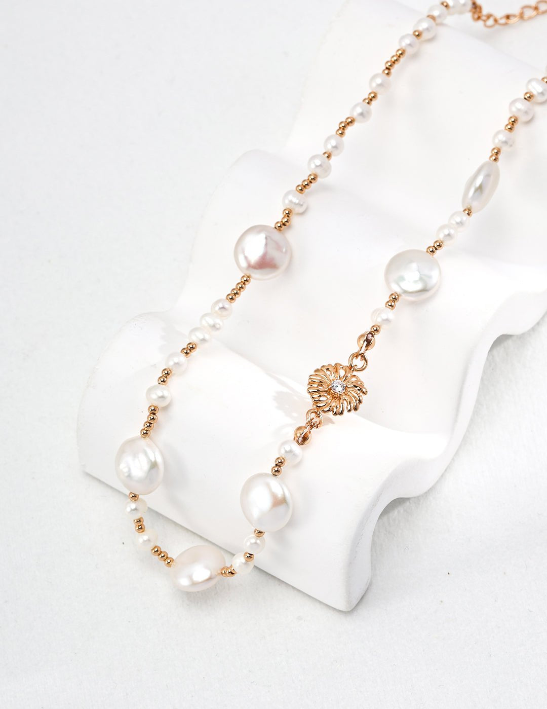 Coin Baroque Pearls Necklace - floysun