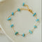 Colorful Chip Stone Starry Thin Bracelet (Turquoise & Tourmaline) - floysun