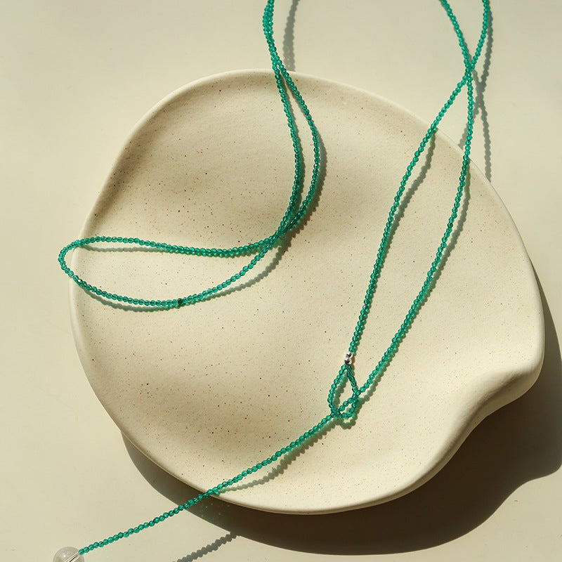 Colorful Crystal Beaded Long Necklace - floysun