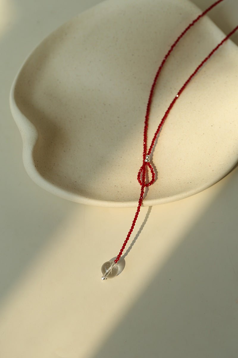 Colorful Crystal Beaded Long Necklace - floysun