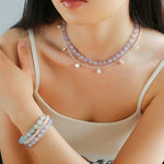 Colorful Dopamine Candy Tourmaline Beaded Necklace - floysun