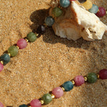Colorful Dopamine Candy Tourmaline Beaded Necklace - floysun