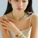 Colorful Dopamine Candy Tourmaline Beaded Necklace - floysun