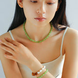 Colorful Dopamine Candy Tourmaline Beaded Necklace - floysun