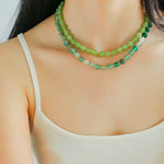 Colorful Dopamine Candy Tourmaline Beaded Necklace - floysun