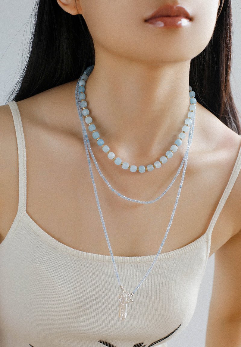 Colorful Dopamine Candy Tourmaline Beaded Necklace - floysun