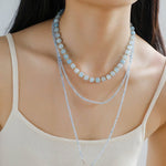 Colorful Dopamine Candy Tourmaline Beaded Necklace - floysun