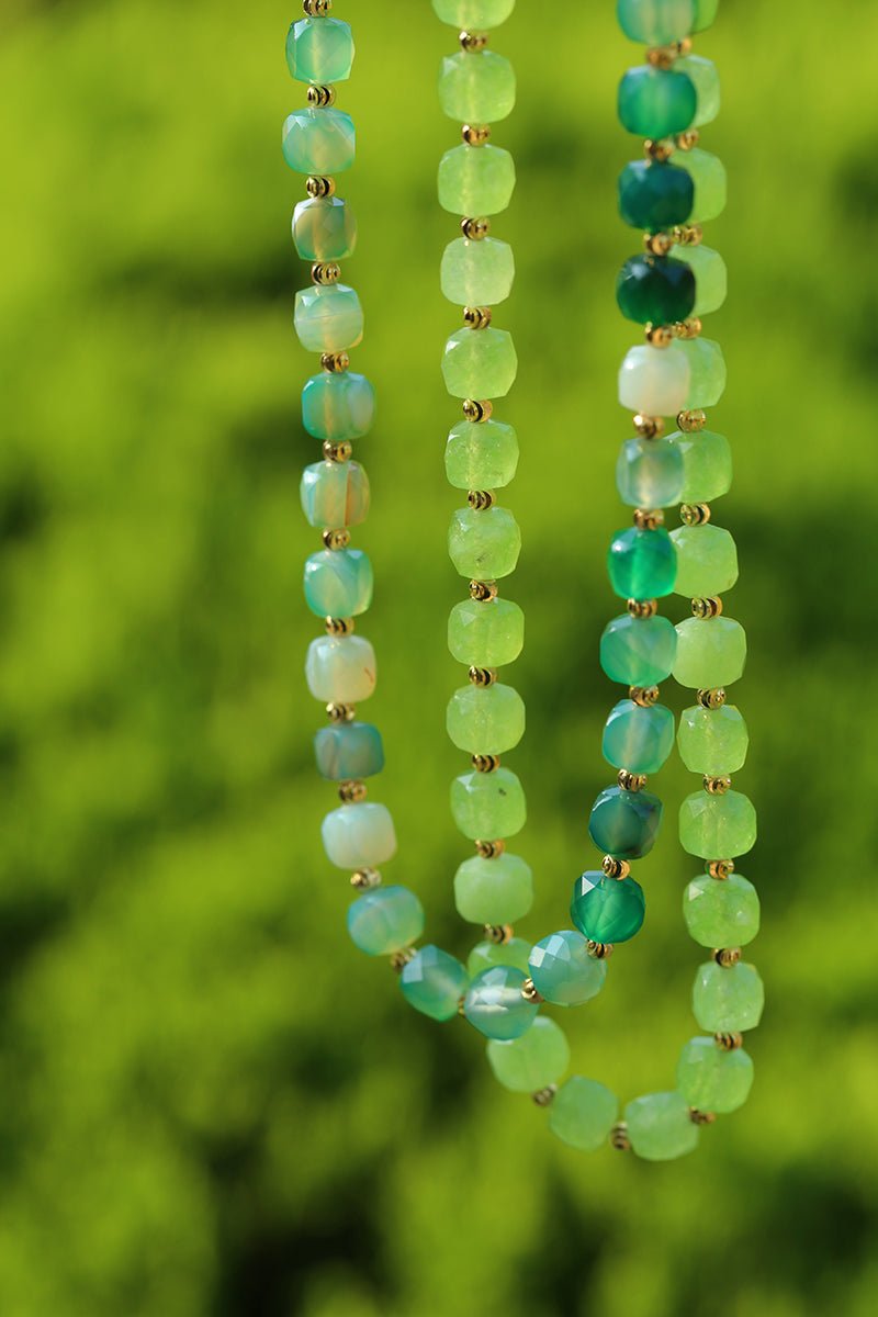 Colorful Dopamine Candy Tourmaline Beaded Necklace - floysun