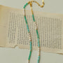 Colorful Faceted Gemstone Summer Vibes Pearl Beaded Necklace - floysun