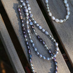 Colorful Freshwater Pearl and Silver Ball Beaded Necklace - floysun