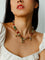 Colorful Gemstone Initial Necklace - floysun