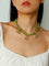 Colorful Gemstone Initial Necklace - floysun
