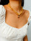 Colorful Gemstone Initial Necklace - floysun