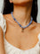 Colorful Gemstone Initial Necklace - floysun