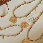 Colorful Mini Natural Stone Necklace | Bohemian Layering Style - floysun