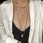 Colorful Mini Natural Stone Necklace | Bohemian Layering Style - floysun