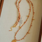 Colorful Mini Natural Stone Necklace | Bohemian Layering Style - floysun