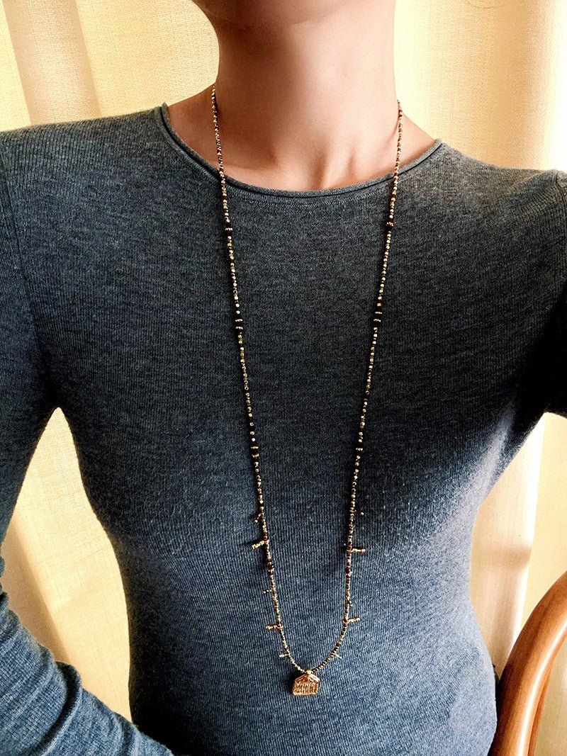 Colorful Mini Natural Stone Necklace | Bohemian Layering Style - floysun