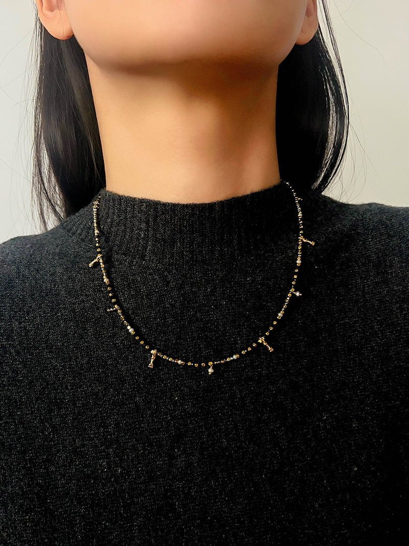 Colorful Mini Natural Stone Necklace | Bohemian Layering Style - floysun