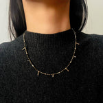 Colorful Mini Natural Stone Necklace | Bohemian Layering Style - floysun