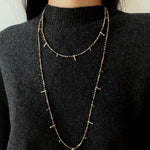 Colorful Mini Natural Stone Necklace | Bohemian Layering Style - floysun