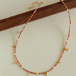 Colorful Mini Natural Stone Necklace | Bohemian Layering Style - floysun