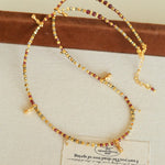 Colorful Mini Natural Stone Necklace | Bohemian Layering Style - floysun