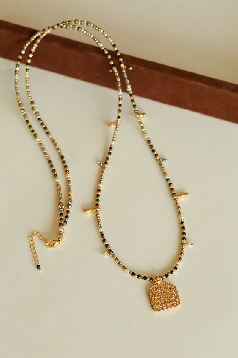 Colorful Mini Natural Stone Necklace | Bohemian Layering Style - floysun