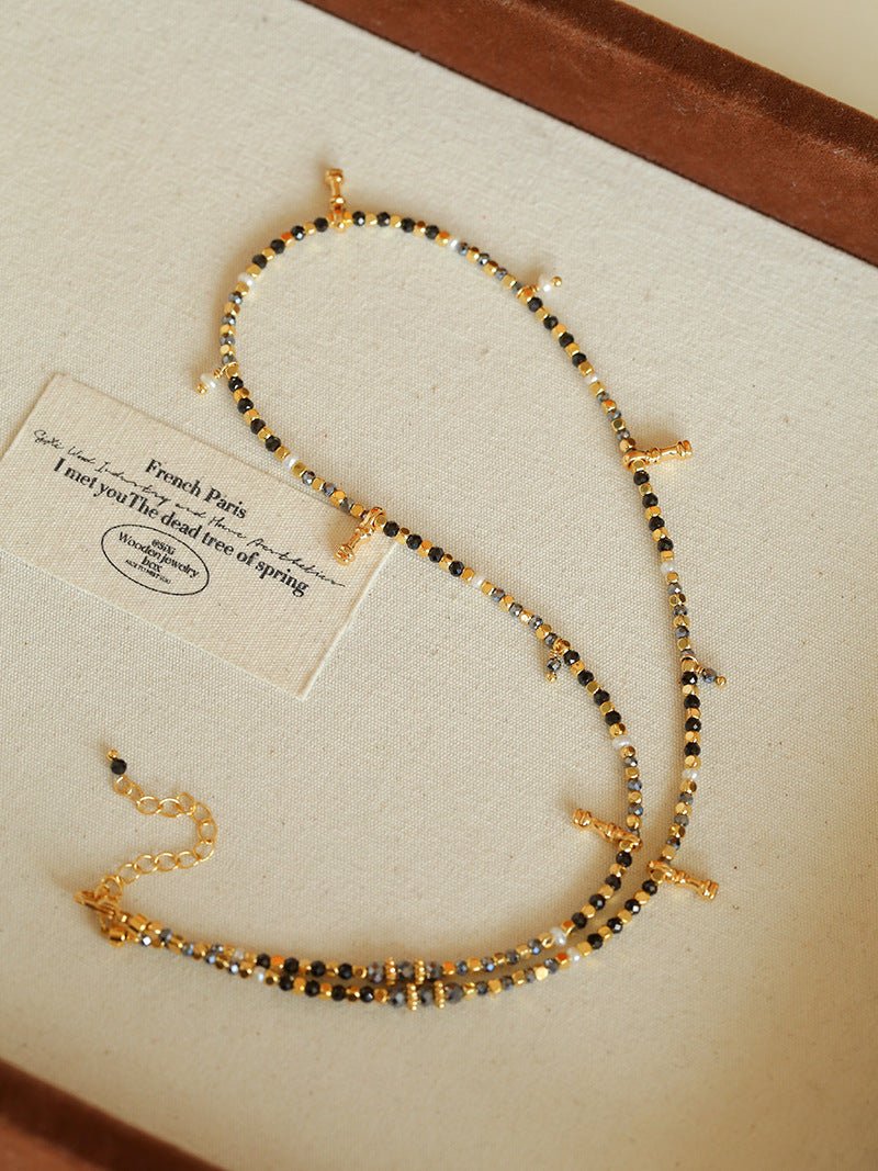 Colorful Mini Natural Stone Necklace | Bohemian Layering Style - floysun