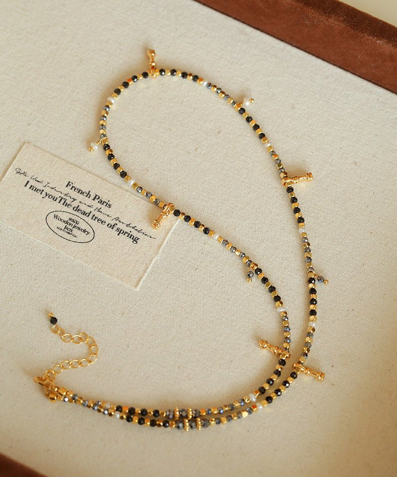 Colorful Mini Natural Stone Necklace | Bohemian Layering Style - floysun