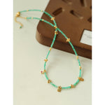 Colorful Natural Stone Flower Necklace | Delicate Spring & Summer Charm - floysun