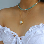 Colorful Natural Stone Pearl Stacked Beads Necklace - floysun