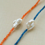 Colorful Optimized Natural Stone & Baroque Pearl Handmade Beaded Necklace - floysun