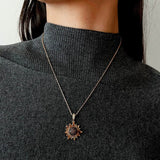 Colorful Sunflower Pendant Necklace - floysun