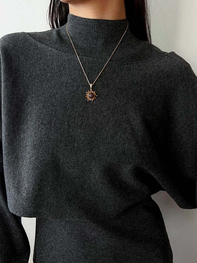 Colorful Sunflower Pendant Necklace - floysun