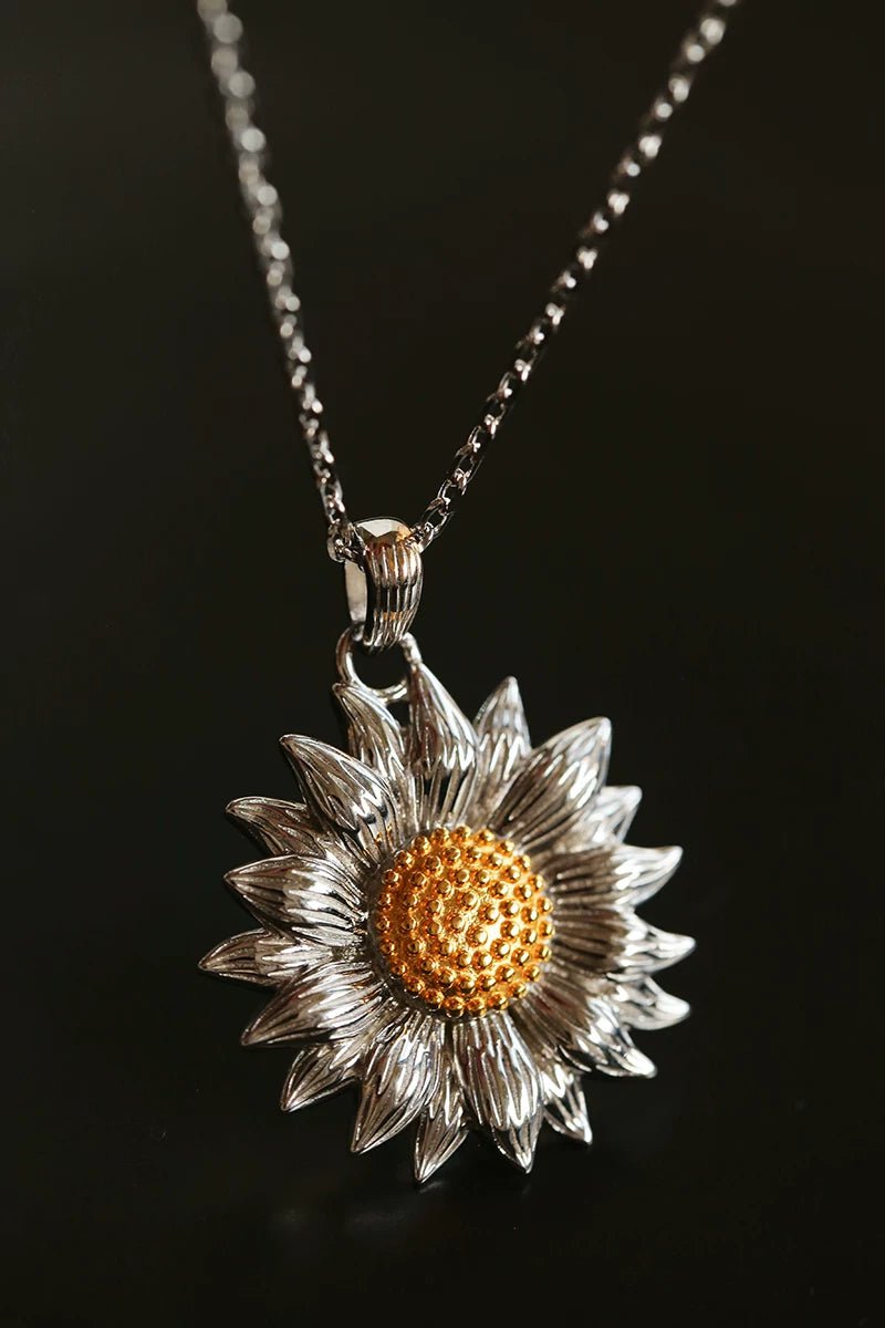 Colorful Sunflower Pendant Necklace - floysun
