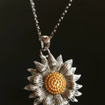 Colorful Sunflower Pendant Necklace - floysun